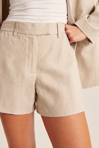 Short taille haute - Beige