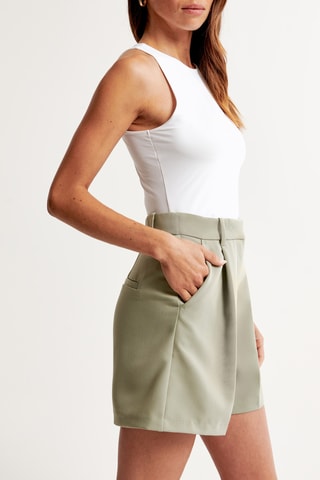 Short taille haute - Vert clair