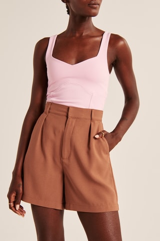 Short taille haute - Marron clair