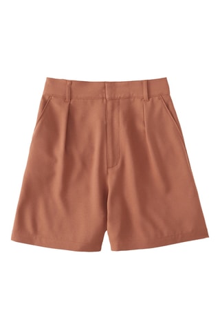 Short taille haute - Marron clair