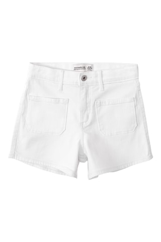 Short en jean - Blanc