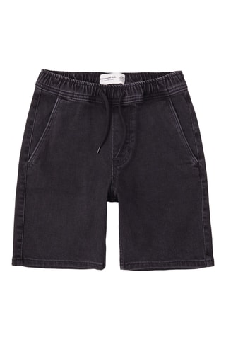 Short en jean - Noir