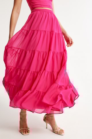 Jupe longue - Fuchsia