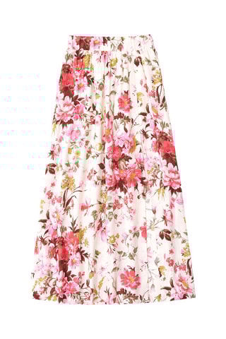 Jupe longue en lin - Blanc