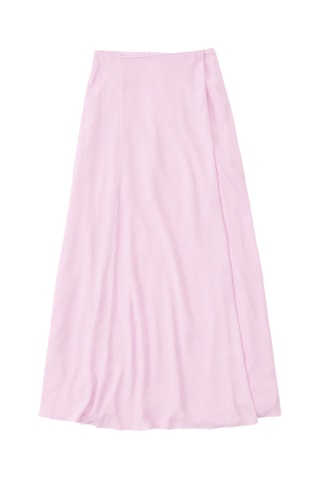 Jupe portefeuille taille haute - Rose