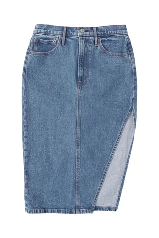 Jupe fourreau en jean - Indigo