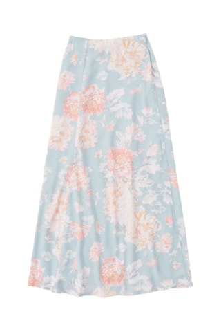 Jupe portefeuille taille haute - Vert clair