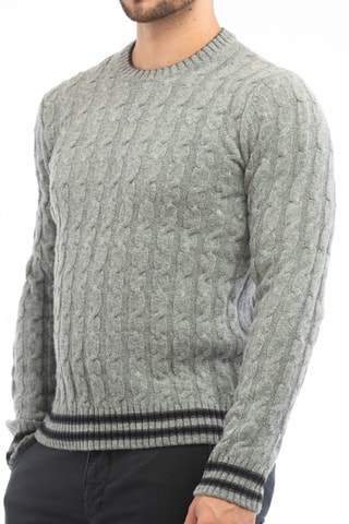 Pull slim en laine vierge - Gris - Zanone