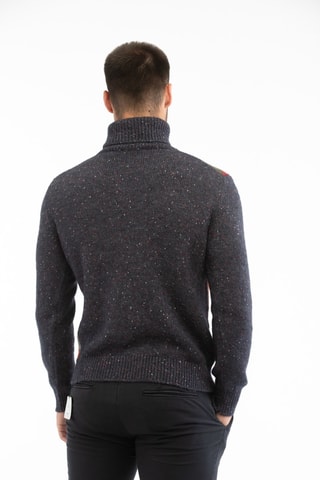 Pull slim en alpaga - Bleu marine - Zanone