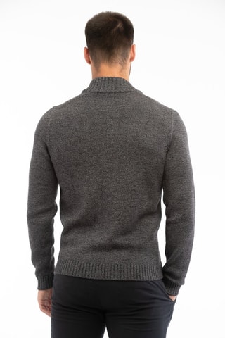 Gilet slim en laine vierge - Anthracite - Zanone