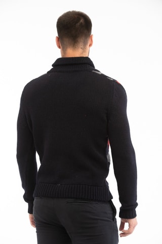 Gilet regular en laine vierge - Bleu nuit - Zanone