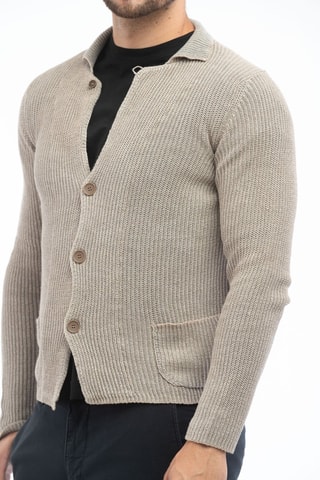 Gilet slim en lin - Gris - Zanone