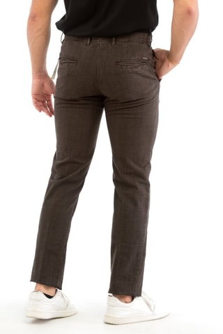 Pantalon slim - Marron foncé - Incotex
