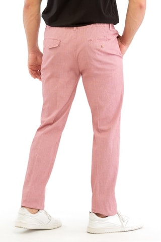 Pantalon regular - Rouge chiné - Incotex