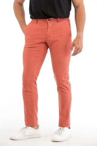 Pantalon slim - Rouge brique