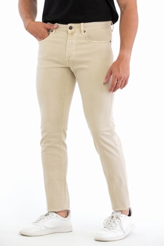 Broek Slim Fit - Ivoorkleurig - Incotex