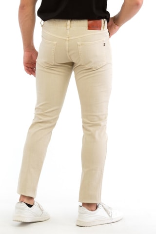 Broek Slim Fit - Ivoorkleurig - Incotex