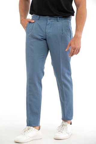 Broek Slim Fit - Lichtblauw - Incotex