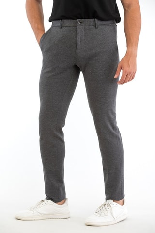 Pantalon slim - Gris chiné - Incotex