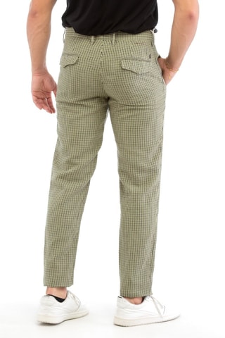 Linnen Broek Regular - Groen - Incotex