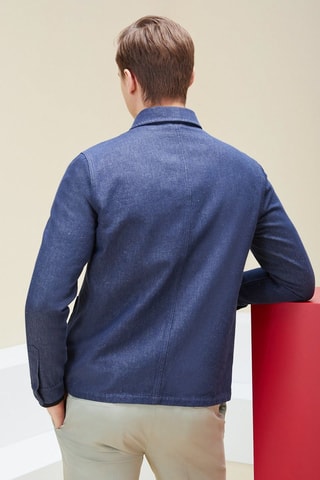 Veste en jean - Bleu foncé - Montedoro