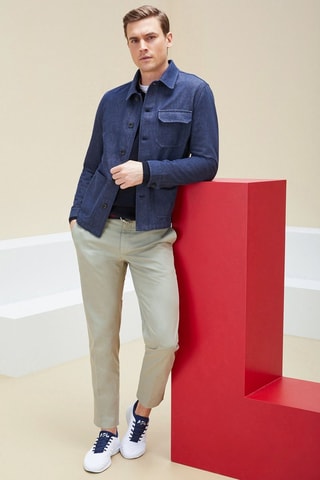 Veste en jean - Bleu foncé - Montedoro