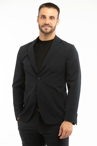 Veste de costume slim - Bleu foncé - Montedoro
