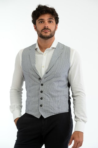 Gilet de costume - Bleu marine - Montedoro