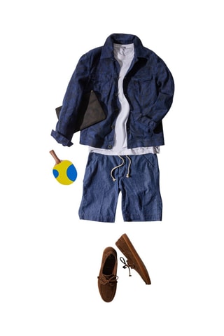 Veste en lin - Bleu - Montedoro