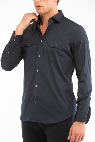Chemise regular - Bleu marine - Glanshirt