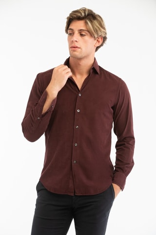 Chemise regular - Bordeaux - Glanshirt