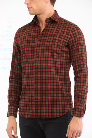 Chemise regular - Rouge - Glanshirt