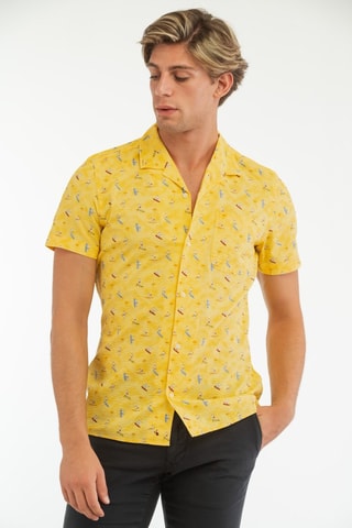 Chemise regular - Jaune - Glanshirt