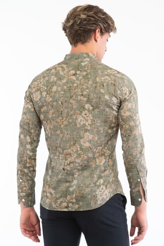 Chemise regular en lin - Vert - Glanshirt