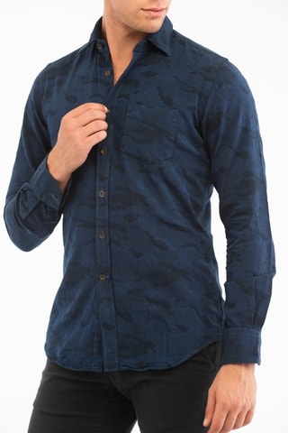Chemise slim - Bleu marine - Glanshirt