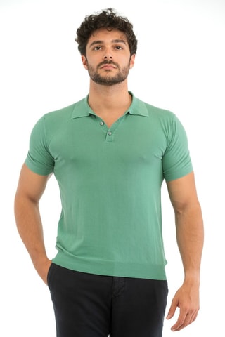 Polo regular - Vert - Zanone