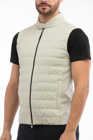 Doudoune light sans manches - Gris clair