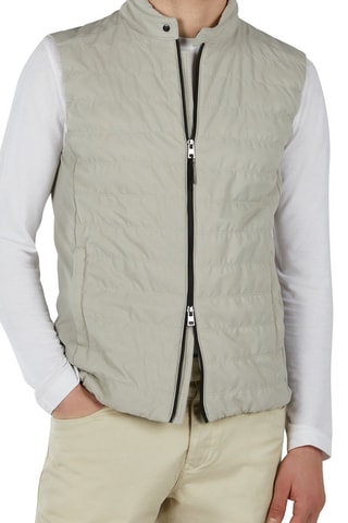 Doudoune light sans manches - Gris clair