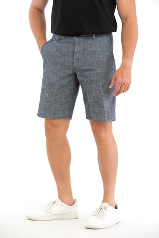 Short regular - Bleu chiné - Incotex