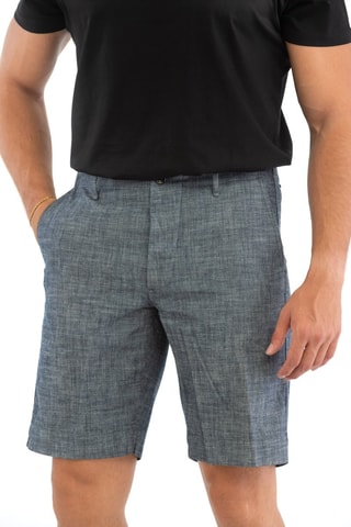 Short regular - Bleu chiné - Incotex