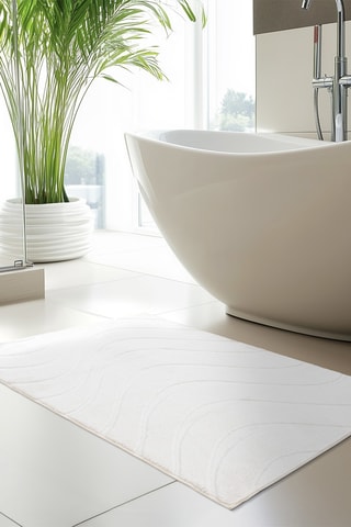 Tapis de bain Badematte Serenity Mat - Blanc