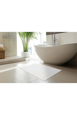 Tapis de bain Badematte Serenity Mat - Blanc