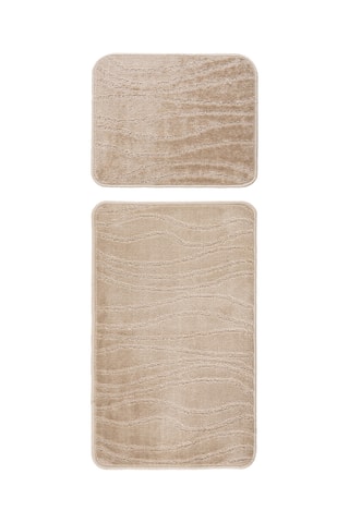 2 tapis de bain Badematte Zen Bath - Beige 