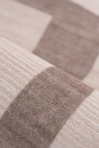 Tapis Triangle - Taupe et écru