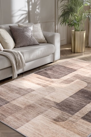 Tapis Whoop - Taupe et noir