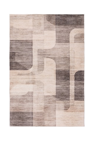 Tapis Whoop - Taupe et noir