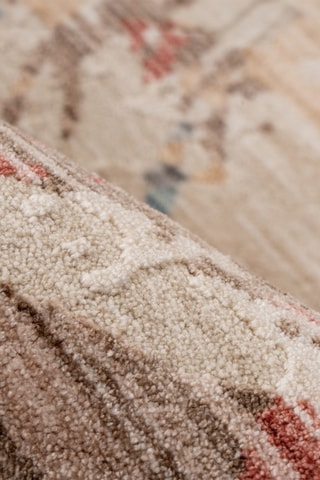 Tapis Stadium - Marron clair et bordeaux