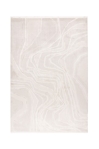 Tapis Jardin  - Beige et argenté