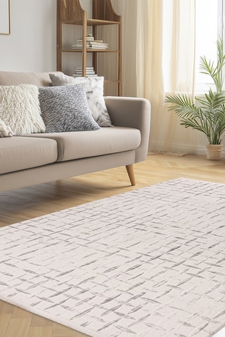 Tapis Jardin  - Argenté et ivoire