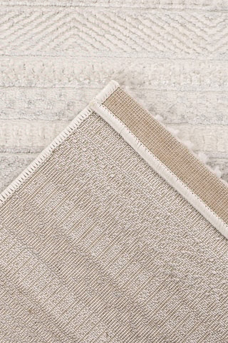 Tapis Nancy  - Argenté et ivoire